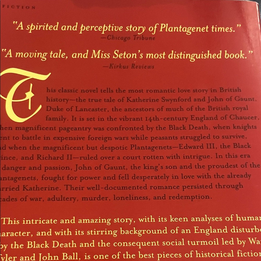 Katherine by Anya Seton Paperback used book - Picture 11 of 13